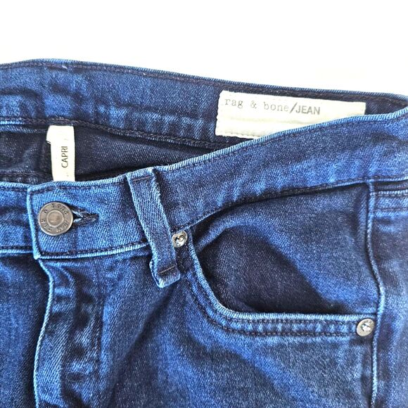 Rag & Bone Cigarette Ankle Jeans | Indigo Wash Designer Denim Women’s 27 - Picture 3 of 6
